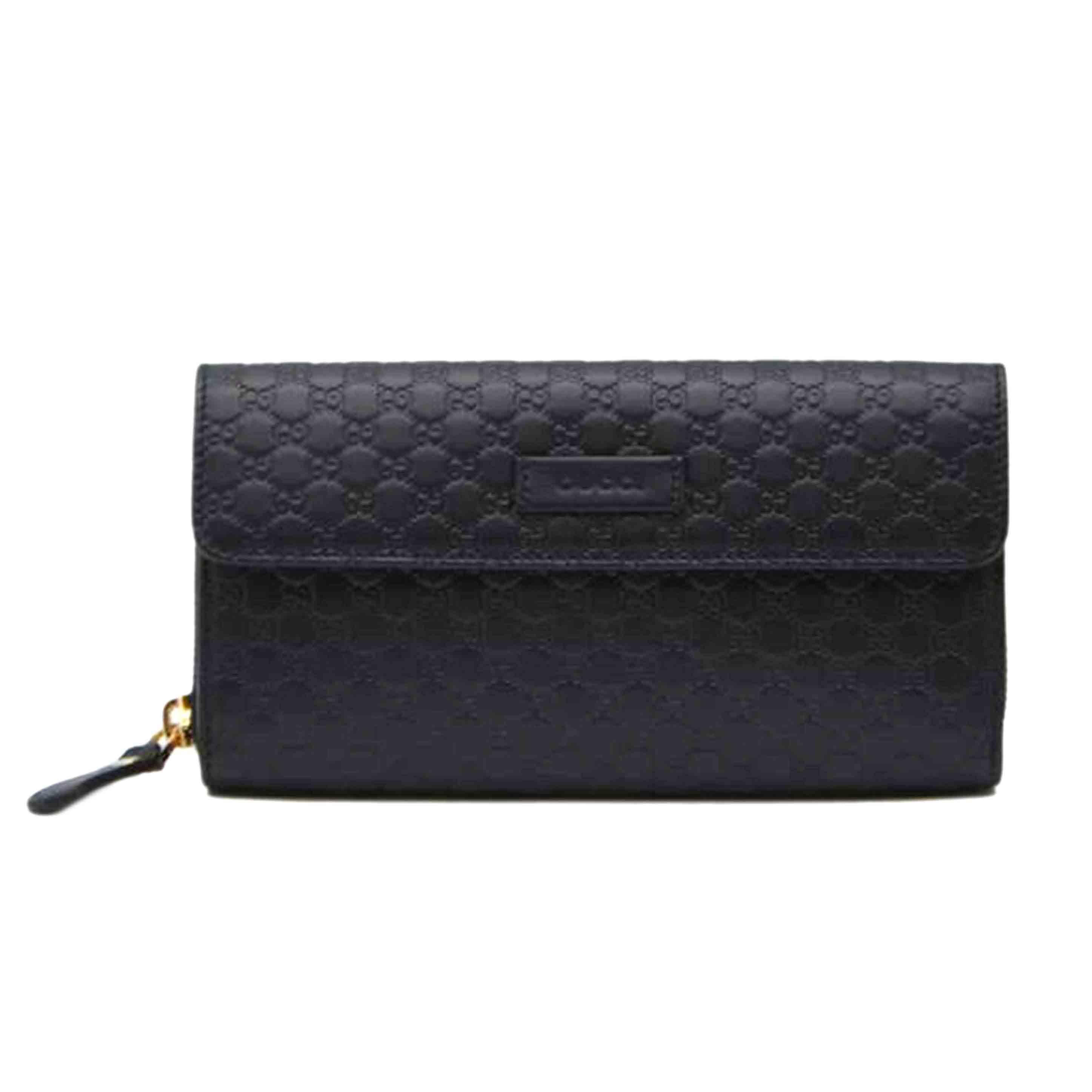 GUCCI グッチ/マイクログッチシマジップラウンドレザー長財布/449364//114*/SAランク/89