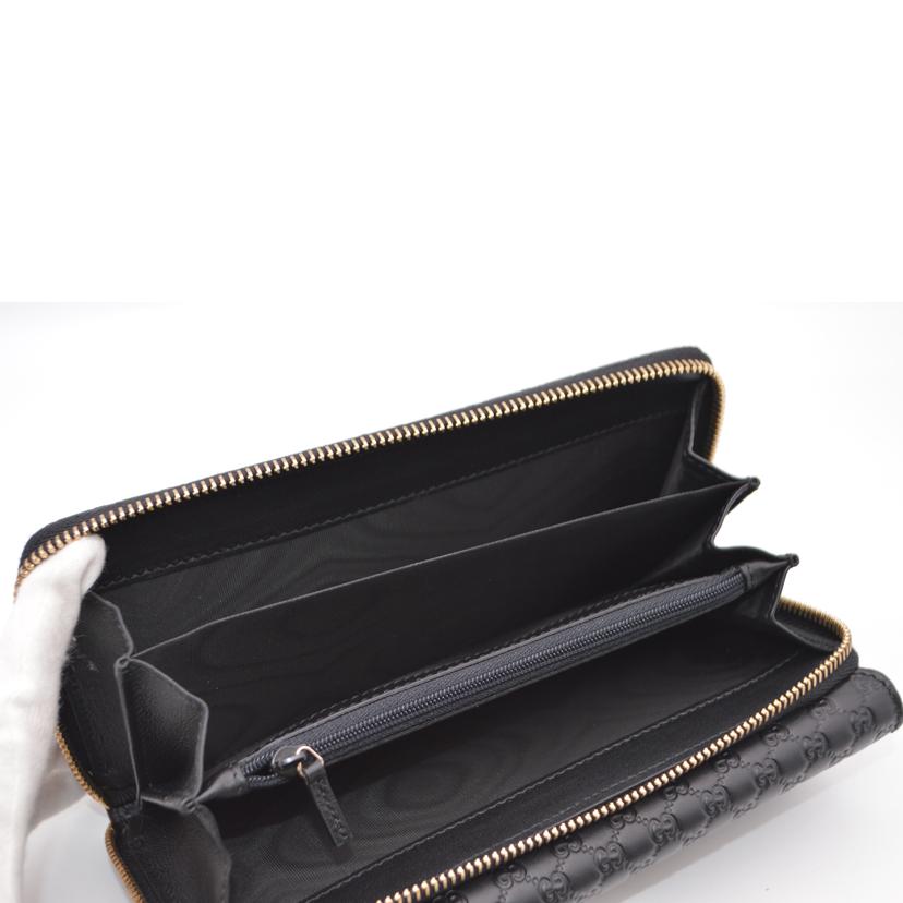 GUCCI グッチ/マイクログッチシマジップラウンドレザー長財布/449364//114*/SAランク/89
