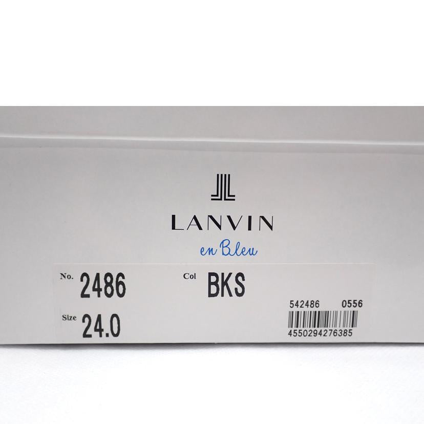 LANVIN en Bleu ランバン オン ブルー/★ LANVIN リボンモチーフソフトモカシンパンプス/2486//24.0cm/Aランク/62