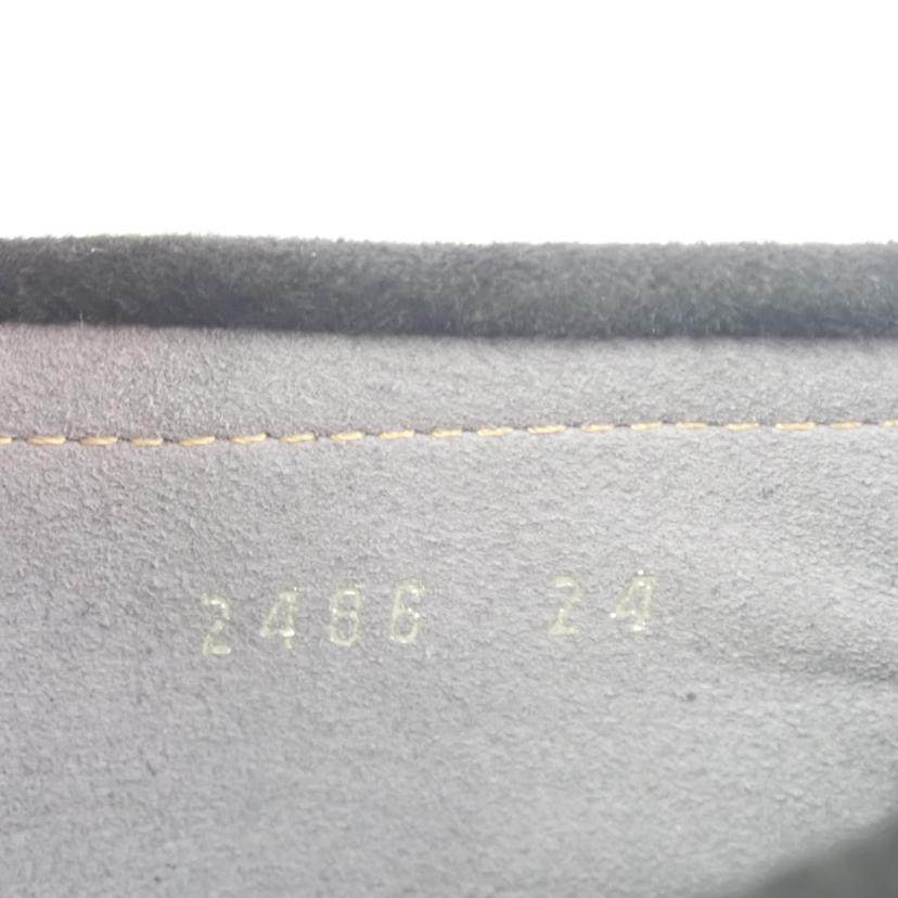 LANVIN en Bleu ランバン オン ブルー/★ LANVIN リボンモチーフソフトモカシンパンプス/2486//24.0cm/Aランク/62