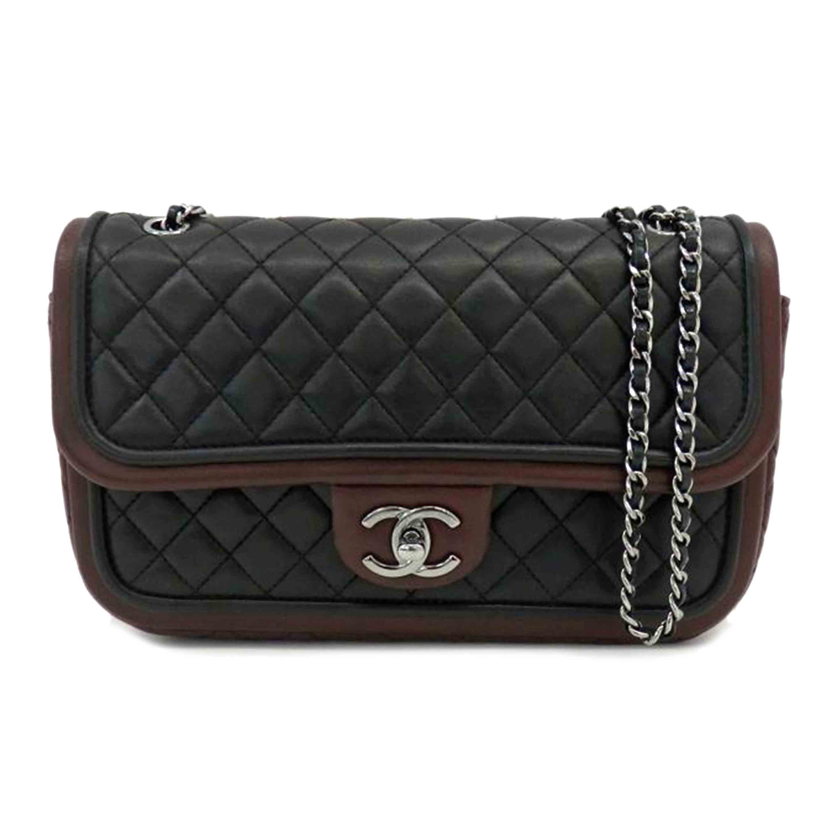 CHANEL シャネル/マトラッセシングルフラップチェーンショルダー/バイカラー//183*****/ABランク/77