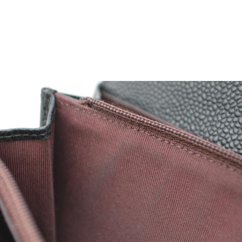 CHANEL シャネル/マトラッセキャビアスキン2つ折りレザー長財布/A50096//211*****/ABランク/89