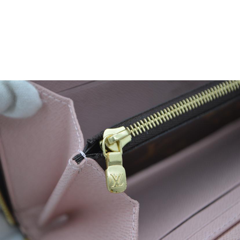 LV ルイヴィトン/ポルトフォイユ・クレマンス/モノグラム/ローズバレリーヌ/M61298//CA4***/Aランク/89