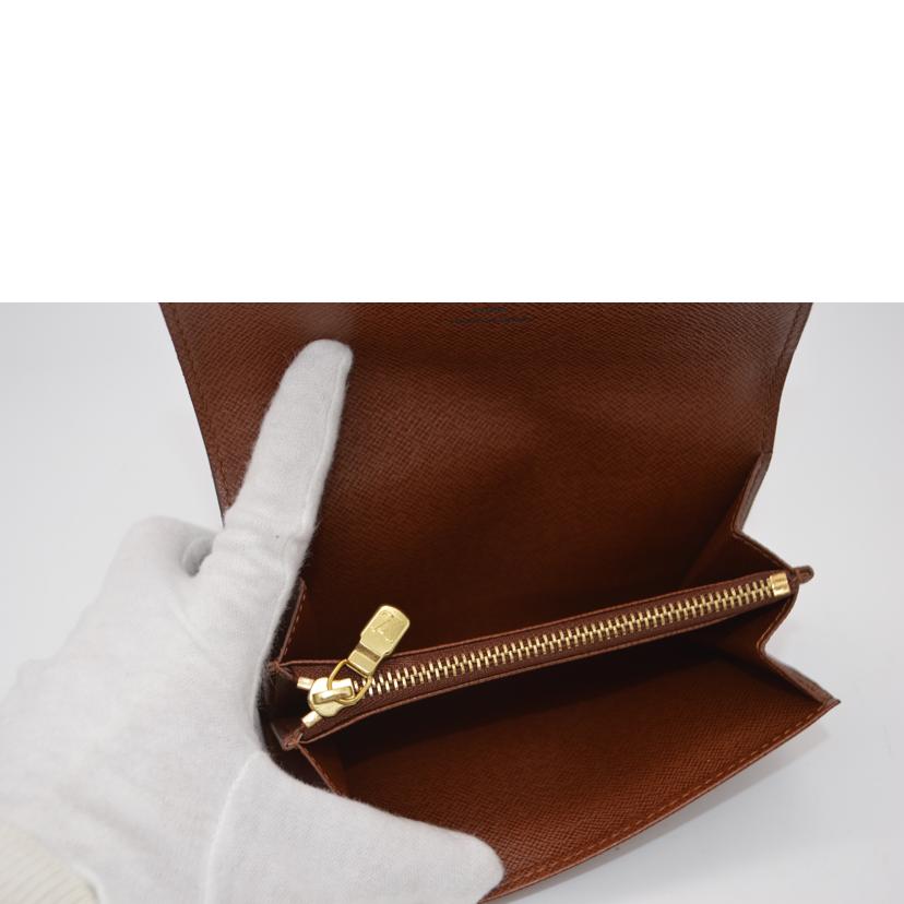 LV ルイヴィトン/ポルトモネ・ジップコンパクト/モノグラム/M61735//CA1***/Aランク/89