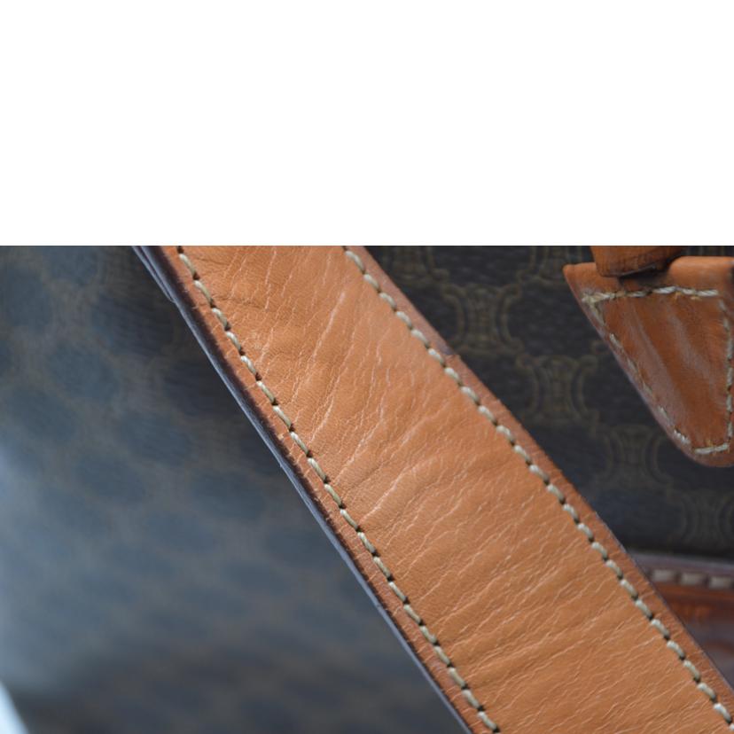 CELINE CELINE/マカダムラインドローストリングレザーショルダー//M94/Bランク/89