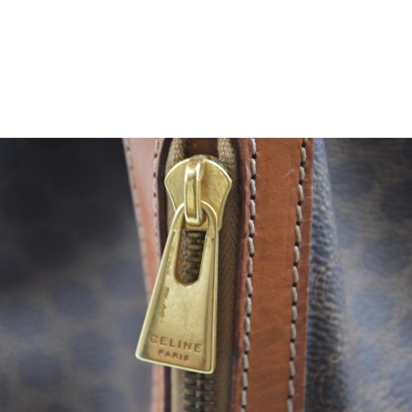 CELINE CELINE/マカダムラインドローストリングレザーショルダー//M94/Bランク/89