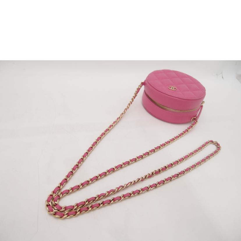 CHANEL シャネル/マトラッセキャビアスキンポーチショルダー/ピンク//297*****/Aランク/69