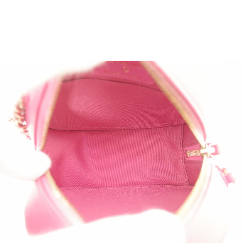 CHANEL シャネル/マトラッセキャビアスキンポーチショルダー/ピンク//297*****/Aランク/69