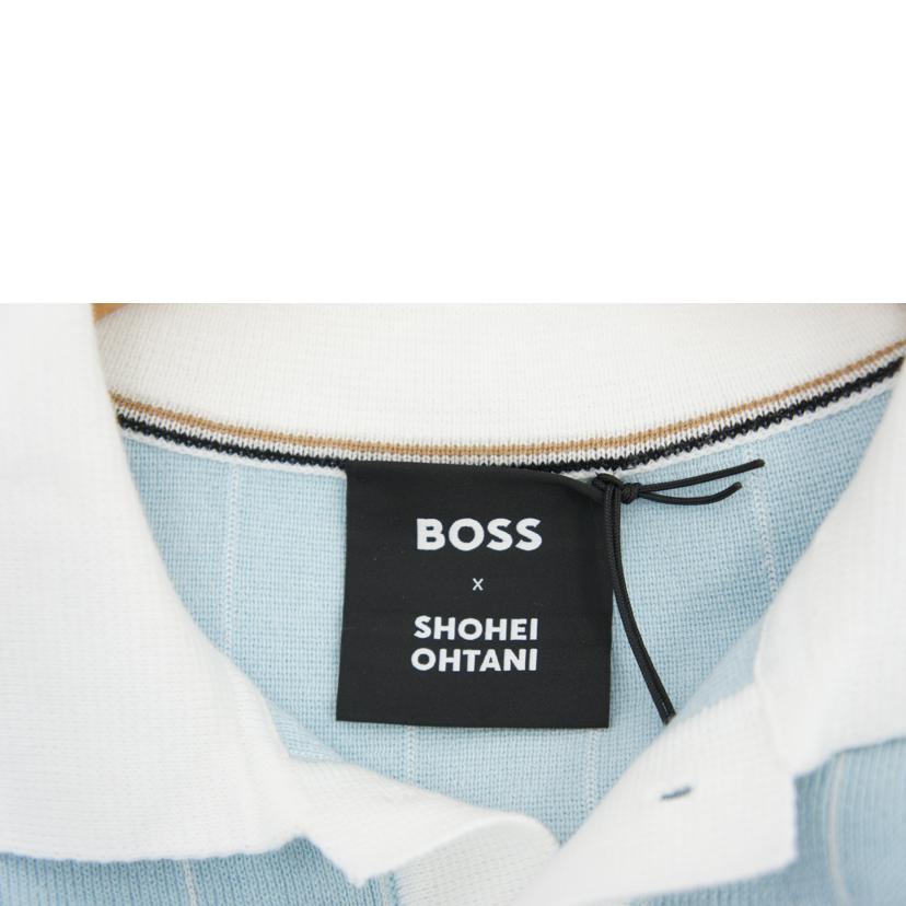 HUGO BOSS ヒューゴボス/BOSS×SHOHEI OHTANI コットンニットポロシャツ モノグラムパッチ/50531161//Sランク/05