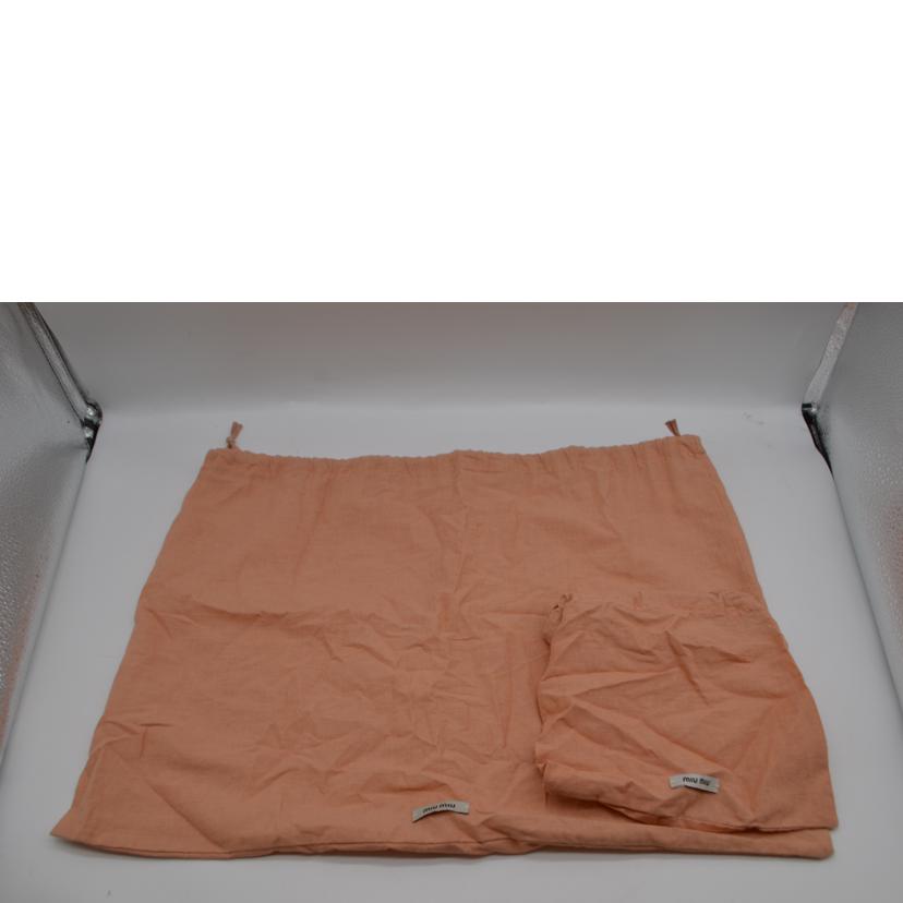 miu miu ミュウミュウ/カモフラージュキャンバスレザーショルダー/カーキ/5BH158//58/Aランク/89