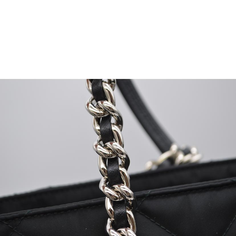 PRADA プラダ/テスートキルティングナイロンチェーンレザートート/ネロ/1BG017//158**/SAランク/89