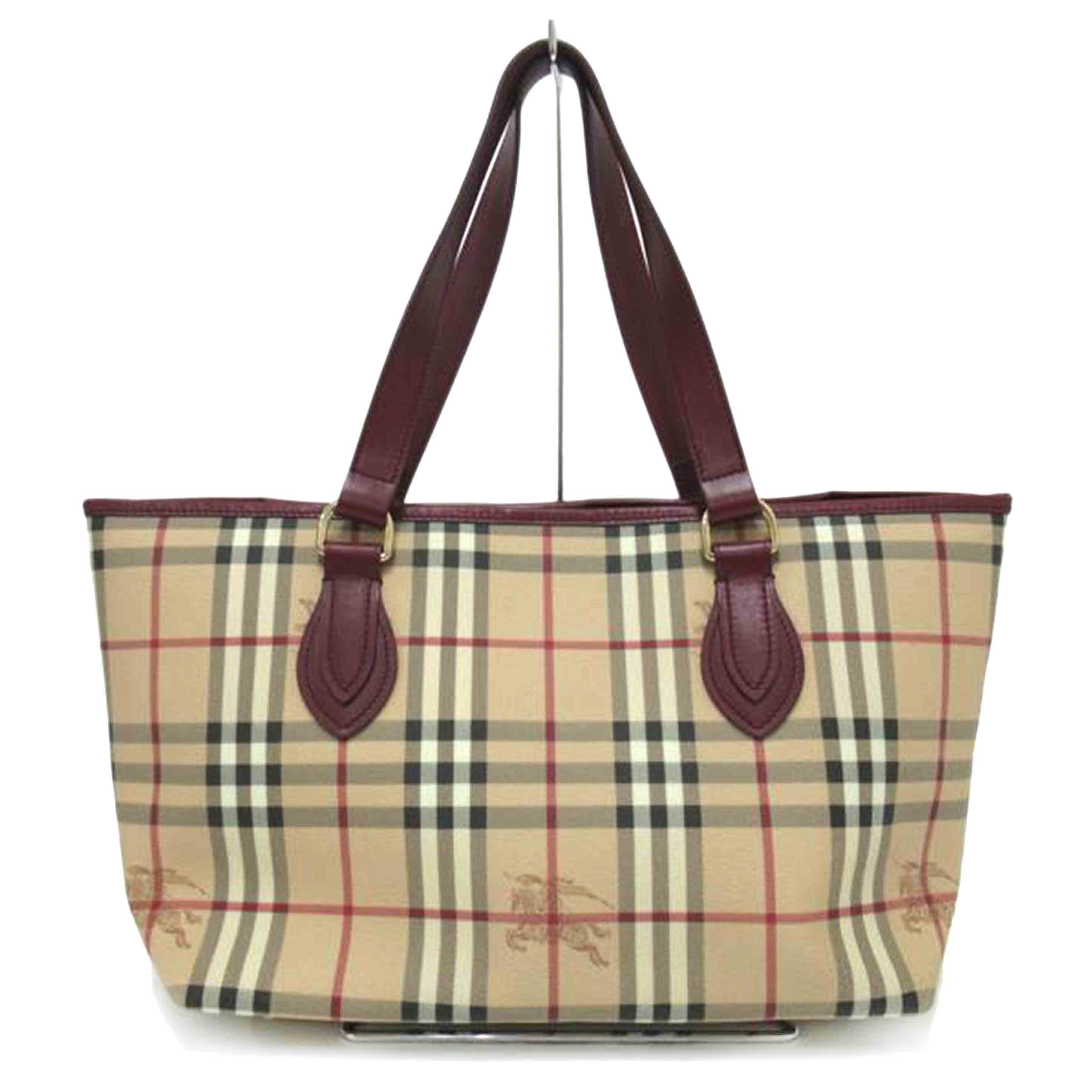BURBERRY /トート バック/ノバチェック・PVCレザー//ABランク/63