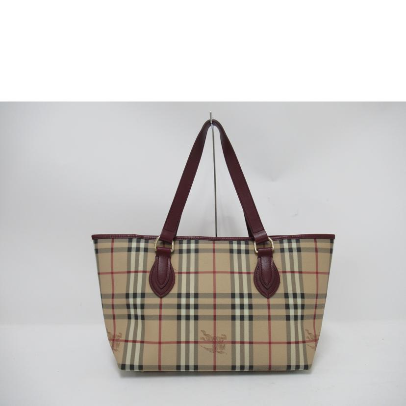 BURBERRY /トート バック/ノバチェック・PVCレザー//ABランク/63