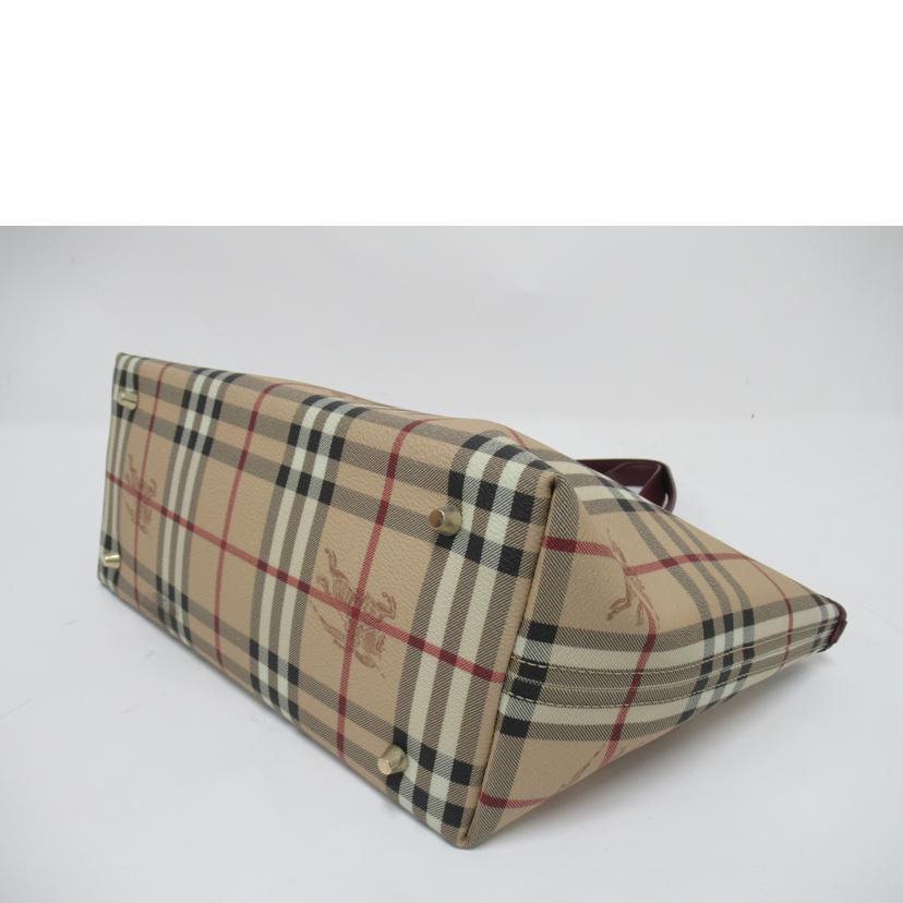 BURBERRY /トート バック/ノバチェック・PVCレザー//ABランク/63