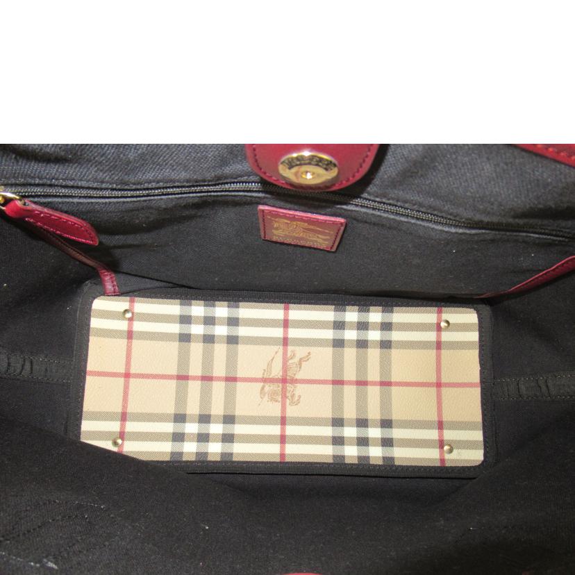 BURBERRY /トート バック/ノバチェック・PVCレザー//ABランク/63