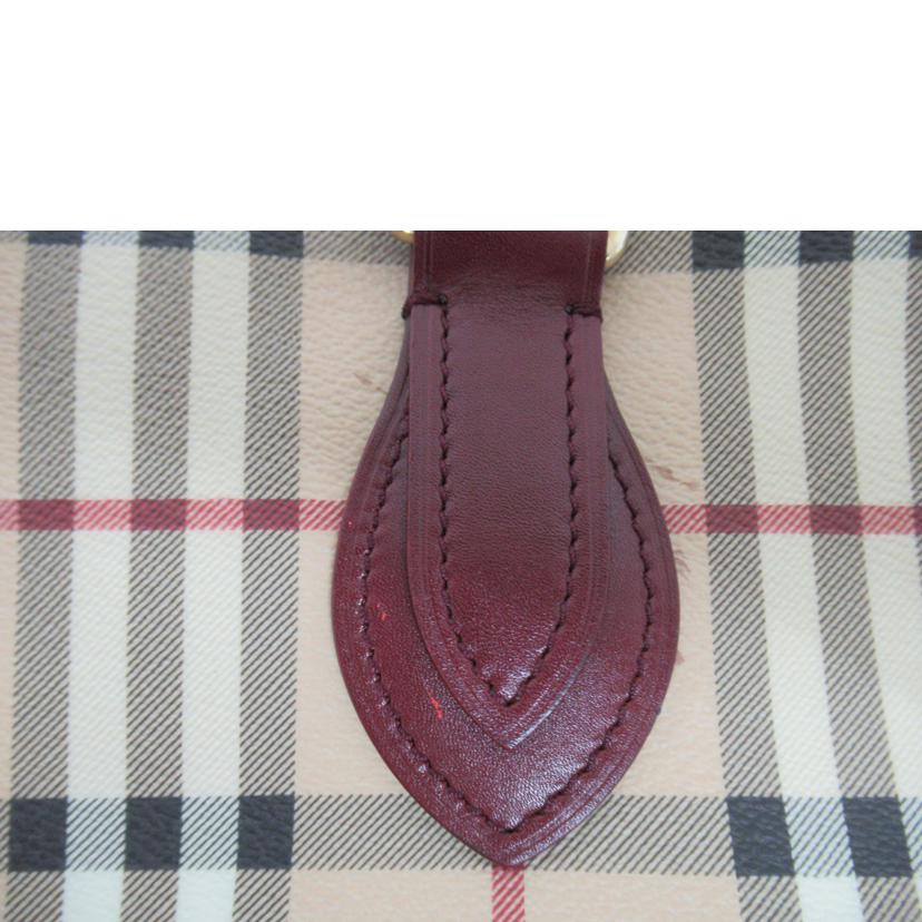 BURBERRY /トート バック/ノバチェック・PVCレザー//ABランク/63