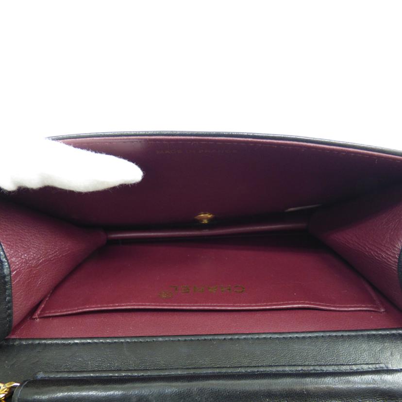 CHANEL シャネル/プッシュロック ミニチェーンショルダー/ラムスキン//484****/Bランク/64