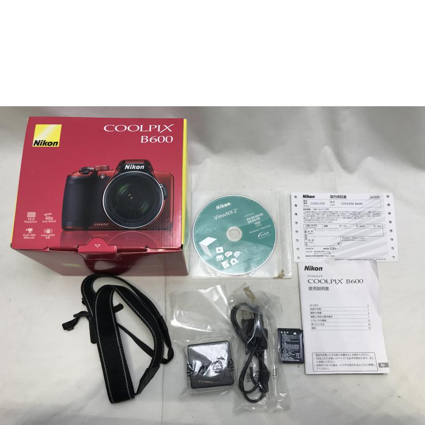 Nikon ニコン/コンパクトデジタルカメラ/COOLPIX B600//21001250/Bランク/51