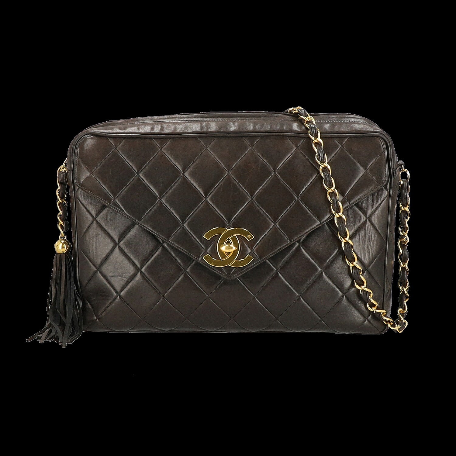 CHANEL シャネル/デカココ フリンジチェーンショルダー/ラムスキン//304****/ABランク/64