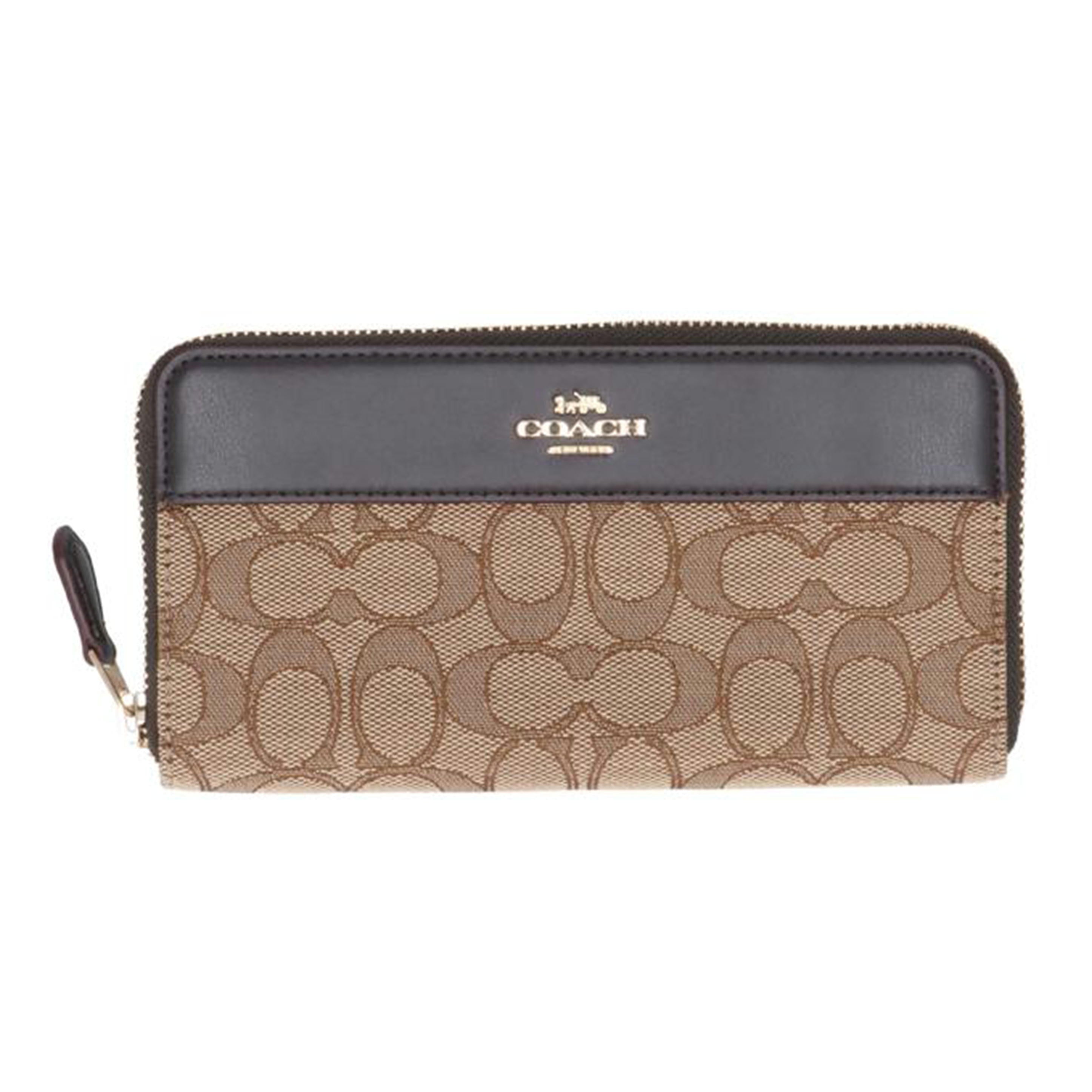 COACH コーチ/シグネチャー/ラウンドファスナー長財布/F76638//H19**/Aランク/18