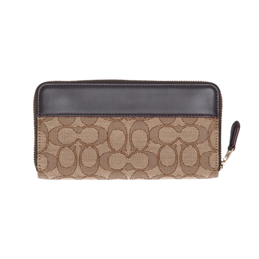 COACH コーチ/シグネチャー/ラウンドファスナー長財布/F76638//H19**/Aランク/18