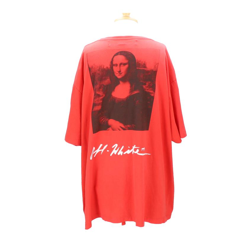 OFF-WHITE オフホワイト/モナリザTシャツ/XXL/レッド/OMAA038S19185005//ABランク/20