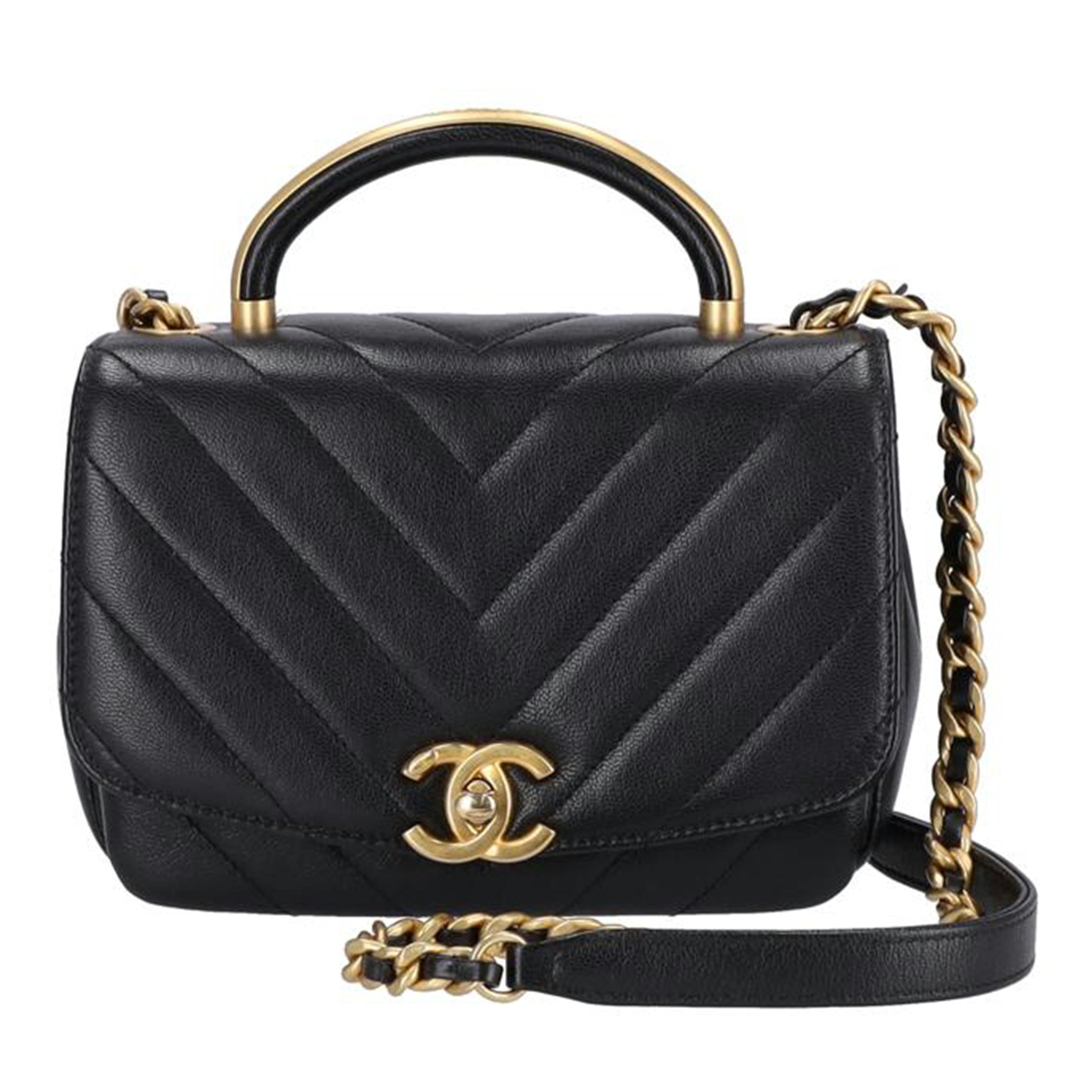 CHANEL シャネル/Vステッチ トップハンドル/キャビア//297*****/ABランク/06