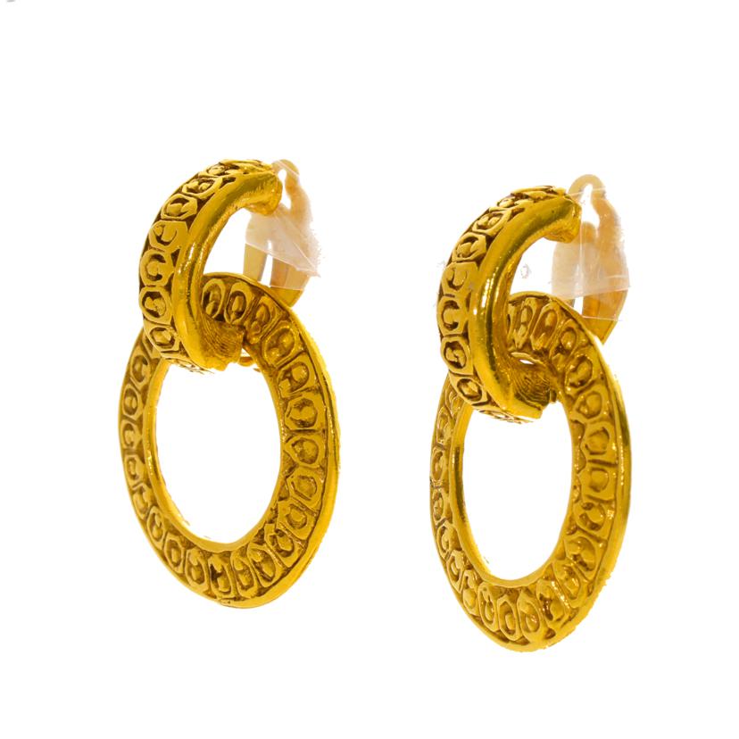 CHANEL シャネル/シャネルヴィンテージフープイヤリング//Bランク/75