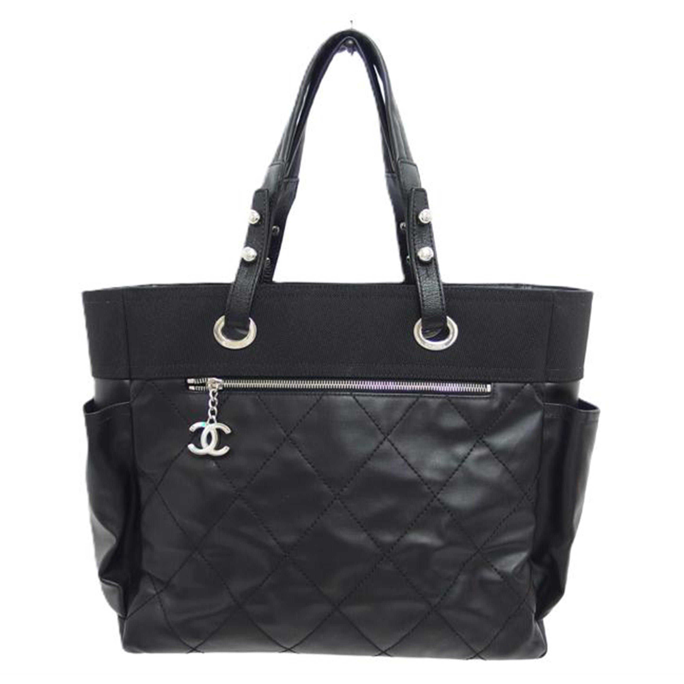 CHANEL シャネル/パリビアリッツトートGM/ブラック/A34210//167*****/Aランク/18