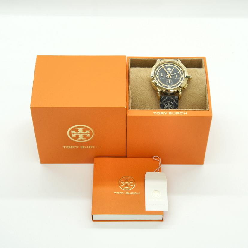 TORY BURCH トリーバーチ/レディースクロノグラフ/クオーツ/TBW1038//112***/Aランク/77