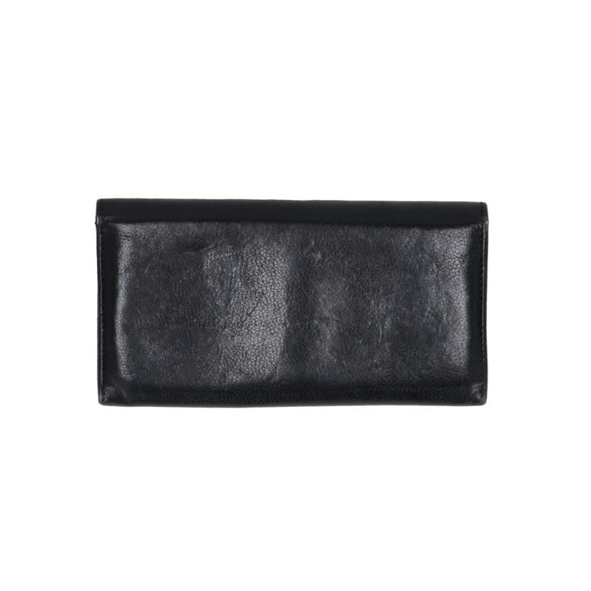 YVES SAINT LAURENT イヴサンローラン/ロゴ二つ折り長財布/ブラック//ABランク/18