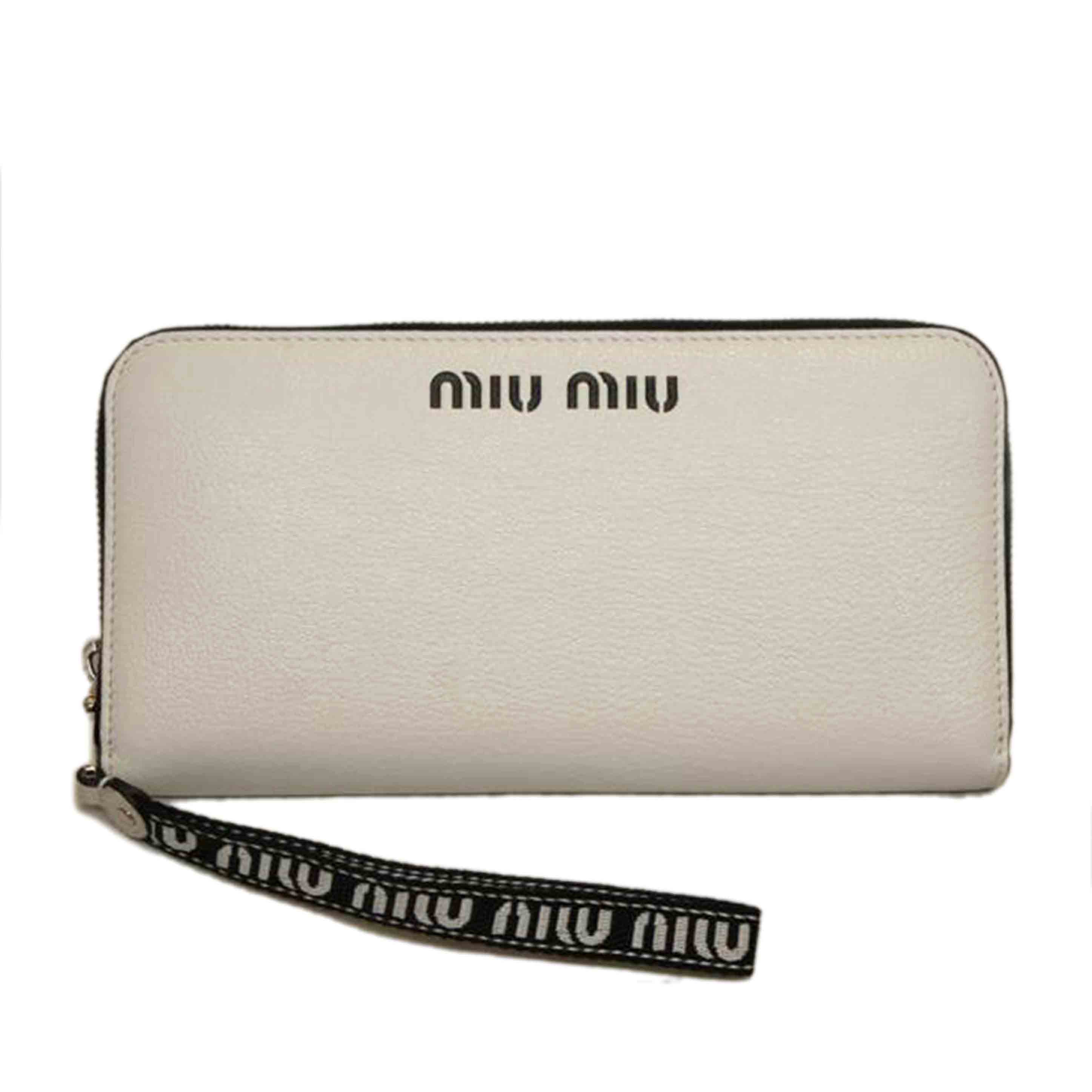miu miu ミュウミュウ/ラウンドZIP長財布 レザー//245/SAランク/92