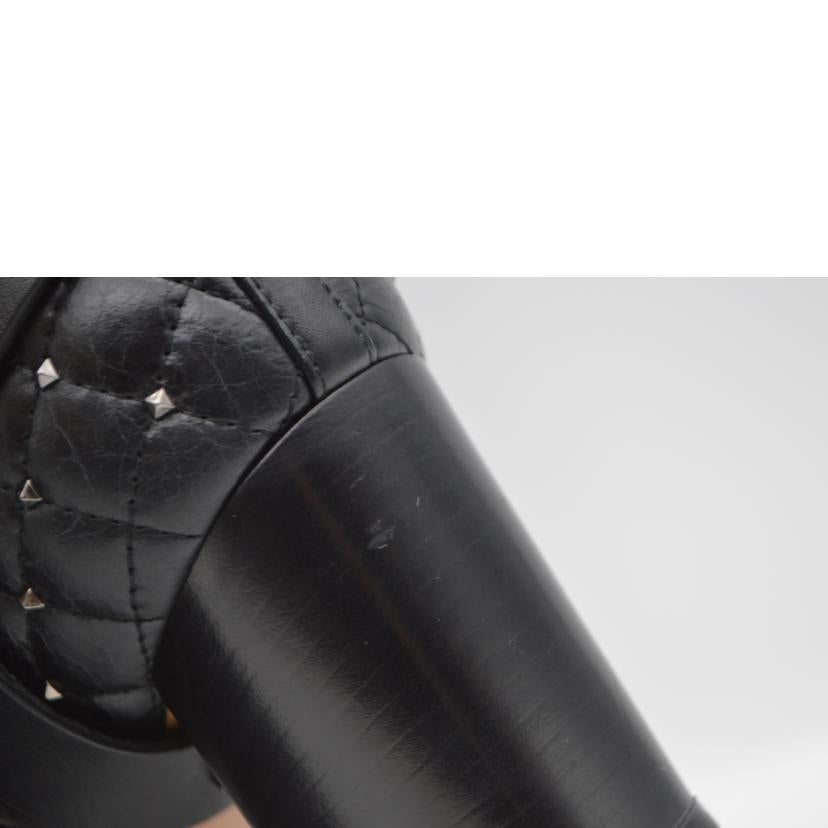 VALENTINO ヴァレンティノ/ベルテッドショートレザーブーツ/24.0cm(38)/PW2S0F74//ABランク/89