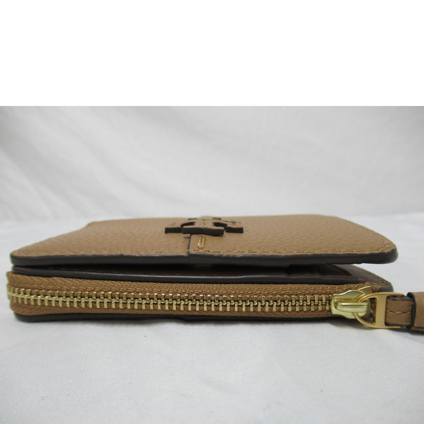 TORY BURCH/L字ファスナー二つ折り財布/レザー//Aランク/63