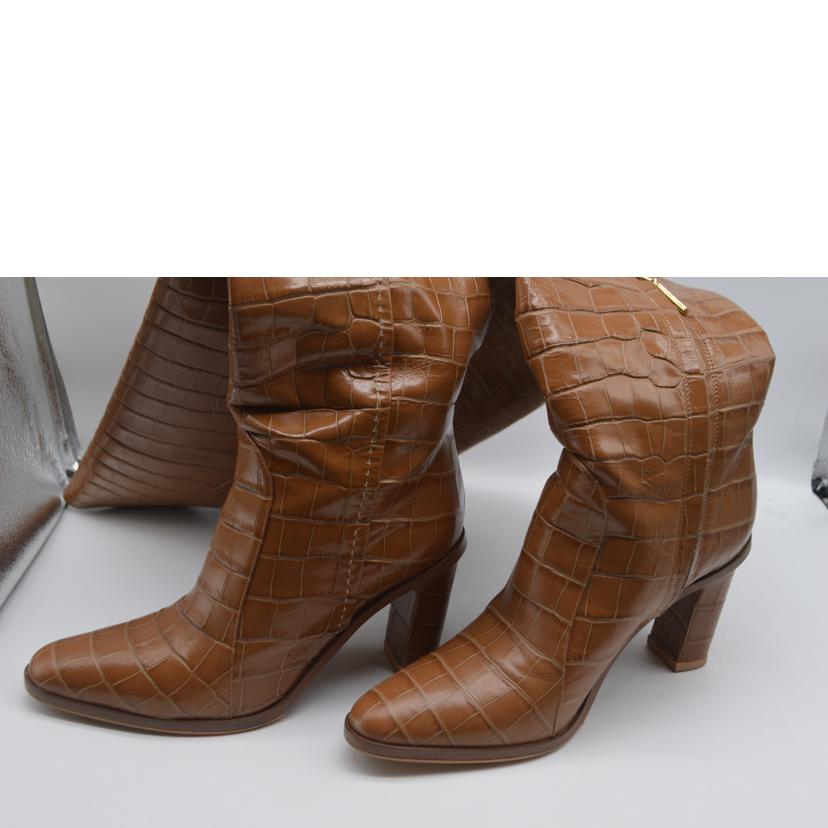 Max Mara マックスマーラ/エンボスクロコロングレザーブーツ/24.0cm//ABランク/89