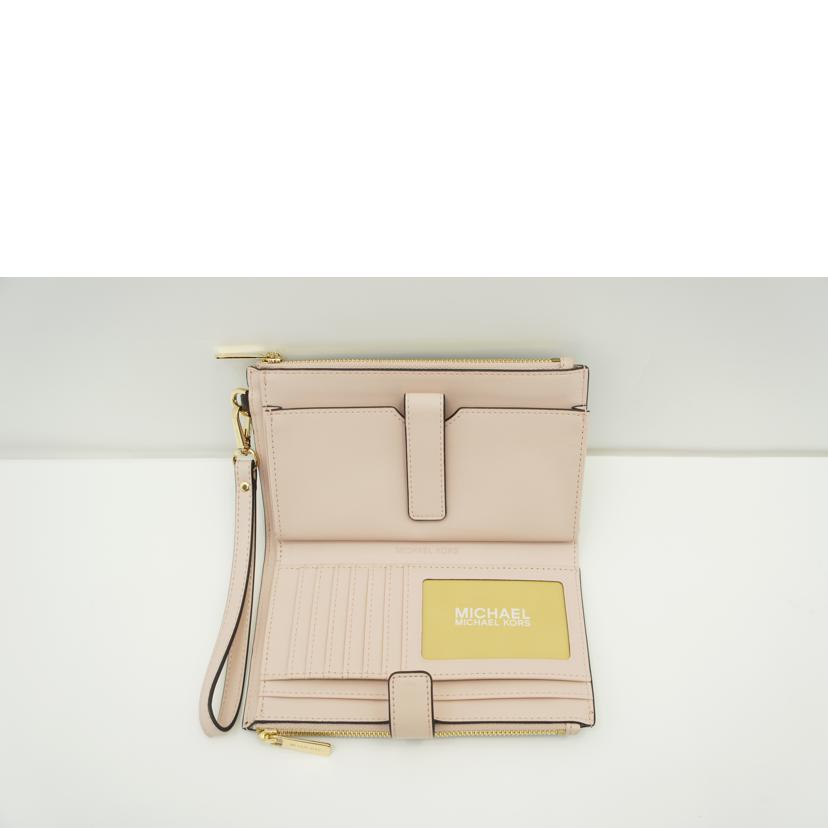 MICHAEL KORS マイケルコース/トラベルレザーラージダブルジップリストレット/35F8GTVW0B//ABランク/75