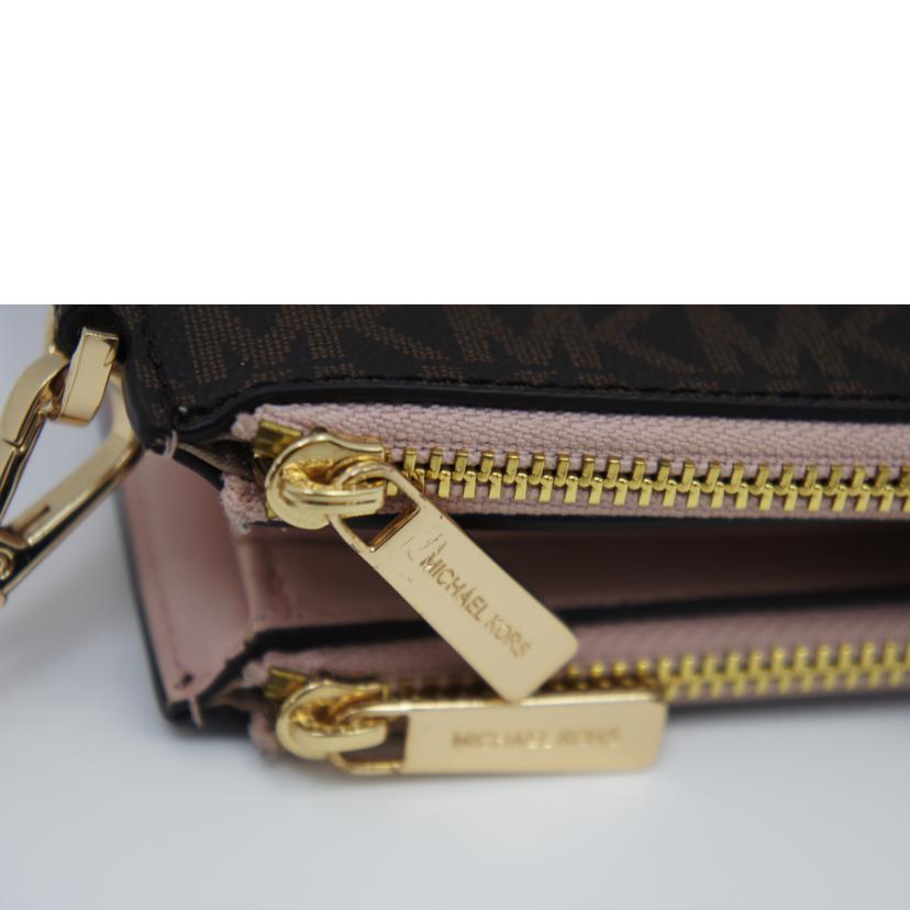 MICHAEL KORS マイケルコース/トラベルレザーラージダブルジップリストレット/35F8GTVW0B//ABランク/75