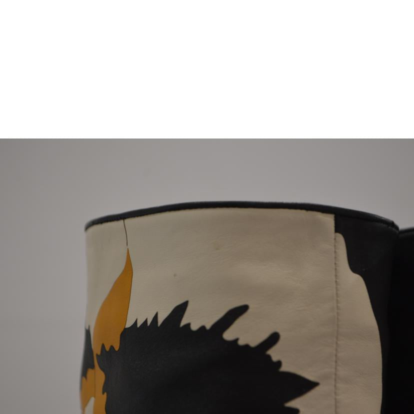 VALENTIMO ヴァレンティノ/パンジーブルームロングレザーブーツ/24.0cm(39)//ABランク/89