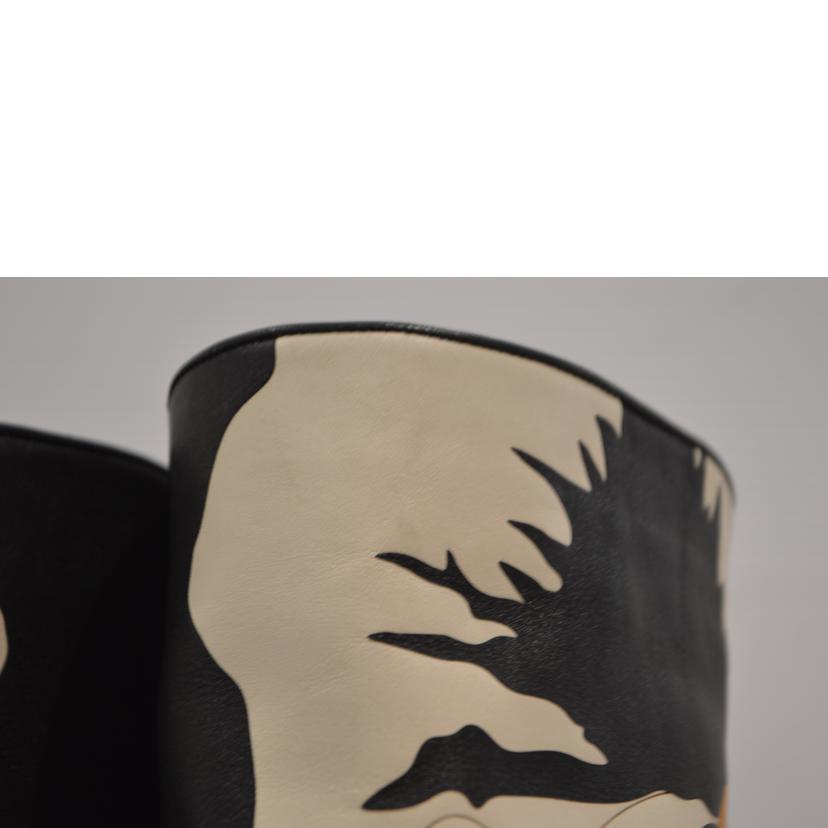 VALENTIMO ヴァレンティノ/パンジーブルームロングレザーブーツ/24.0cm(39)//ABランク/89