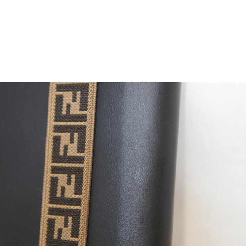 FENDI フェンディ/ラウンドZIPオーガナイザー長財布/レザー/黒//Aランク/92