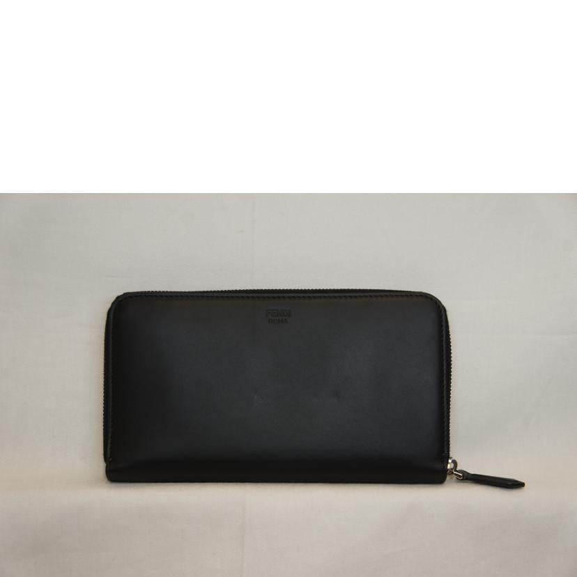 FENDI フェンディ/ラウンドZIPオーガナイザー長財布/レザー/黒//Aランク/92