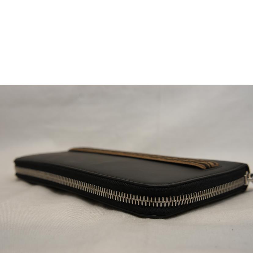 FENDI フェンディ/ラウンドZIPオーガナイザー長財布/レザー/黒//Aランク/92