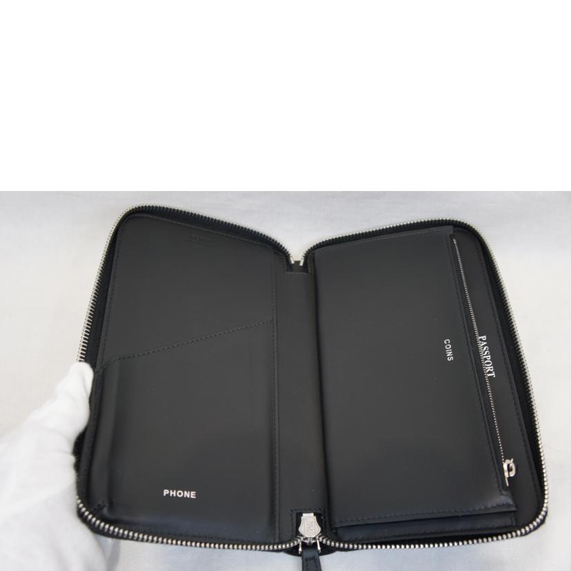 FENDI フェンディ/ラウンドZIPオーガナイザー長財布/レザー/黒//Aランク/92