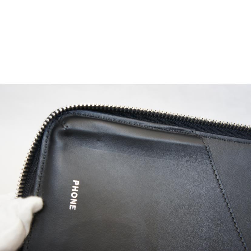 FENDI フェンディ/ラウンドZIPオーガナイザー長財布/レザー/黒//Aランク/92