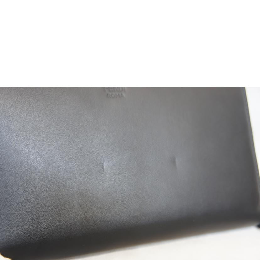 FENDI フェンディ/ラウンドZIPオーガナイザー長財布/レザー/黒//Aランク/92