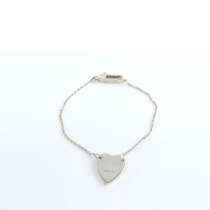 GUCCI グッチ/Ag925ハートプレートブレス/17cm//Bランク/64