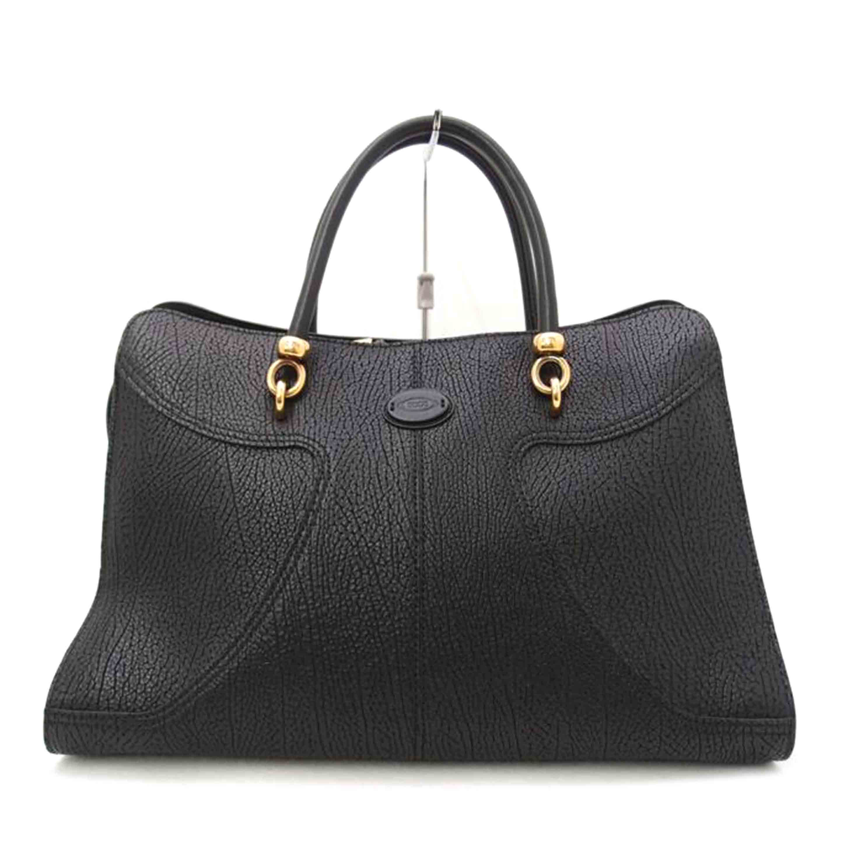 TOD’S/2wayトート/ブラック//Aランク/69