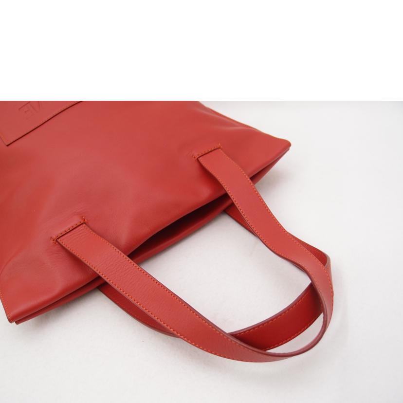 LOEWE/アナグラムショッパートート/レッド//Aランク/69