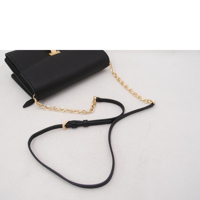 BURBERRY バーバリー/レザー2wayチェーンショルダー/ブラック//SAランク/69