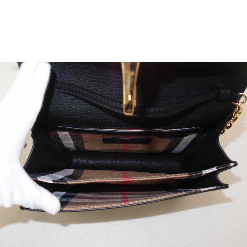 BURBERRY バーバリー/レザー2wayチェーンショルダー/ブラック//SAランク/69